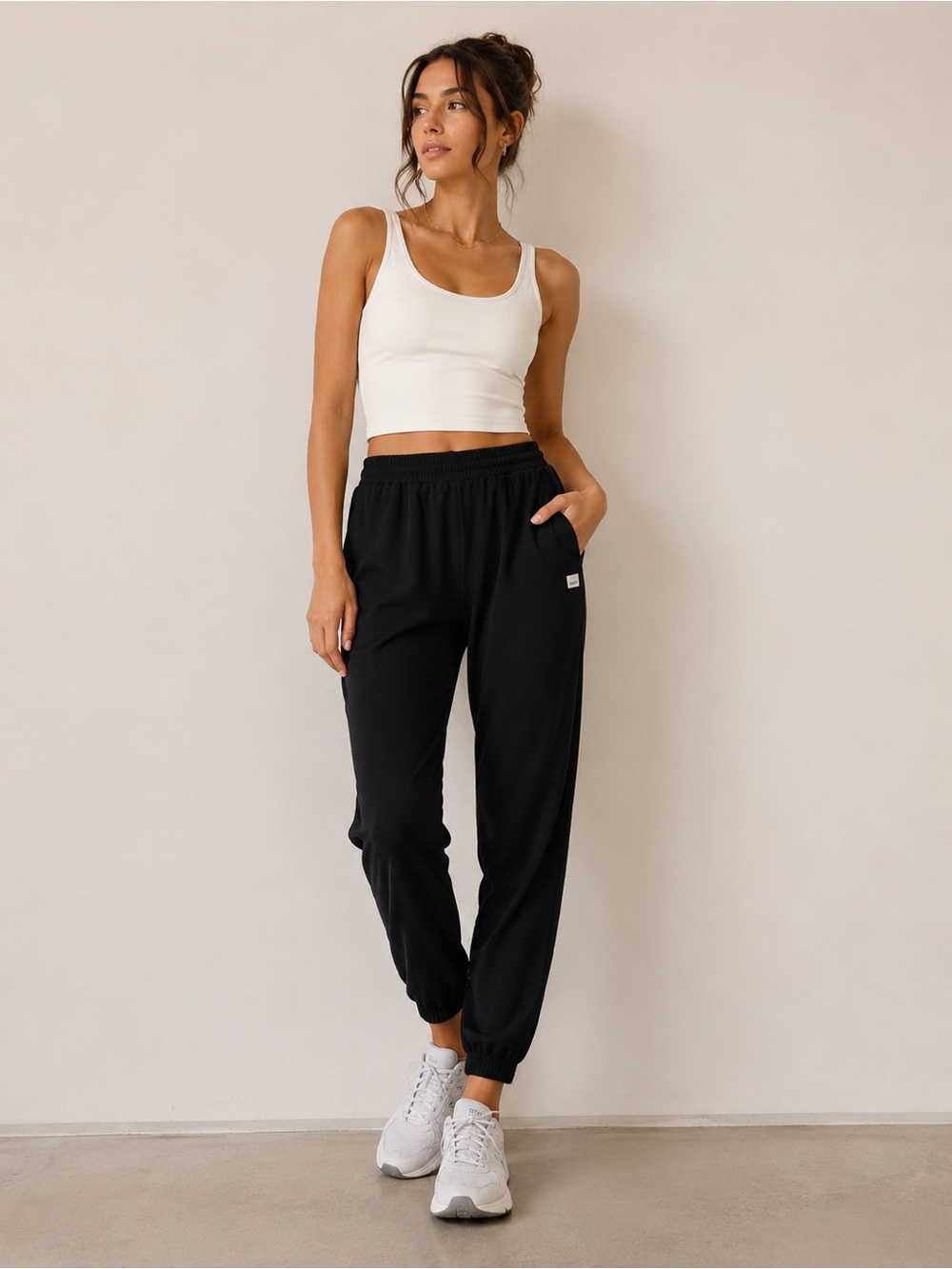 Vuori Women’s Small Performance Jogger Black Athletic Lounge Pants